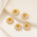 Confezione da 5 perline distanziatrici con foro e zirconi incastonati, placcate in oro, per la creazione di gioielli fai da te., Wheel 3-Rows Zircon Bead, Dual-Row Leaf Zircon Bead 9.5mm, Diamond Dual-Sided Slim Base, Slim Zircon Bead 8x10mm           ...