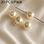 Confezione da 20 perline irregolari in finta perla, accessori fai da te per laccetti per cellulari., Glossy White Star Bead, Large Beige Star Bead, Beige Bead, Beige Wrinkled Teardrop Bead, Irregular White Wrinkled  Bead, Beige Wrinkled Rice Bead      ...