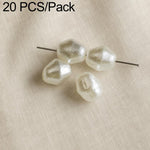 Confezione da 20 perline irregolari in finta perla, accessori fai da te per laccetti per cellulari., Glossy White Star Bead, Large Beige Star Bead, Beige Bead, Beige Wrinkled Teardrop Bead, Irregular White Wrinkled  Bead, Beige Wrinkled Rice Bead      ...