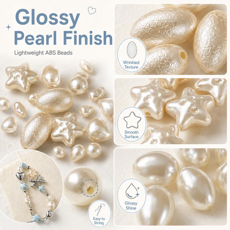 Accessori fai da te con perline finte irregolari effetto perla per cinturini per cellulari