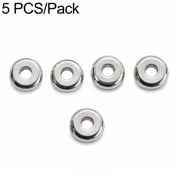 Set di 2 distanziatori e perline in acciaio al titanio antiossidante, accessori fai da te per cinturini per cellulari., Spacer Bead 3 mm, Spacer Bead 4 mm, Spacer Bead 5 mm, Spacer Bead 6 mm, Spacer Bead 8 mm, Flower Spacer Bead 5 mm, Pumpkin Bead 4 mm...