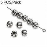 Set di 2 distanziatori e perline in acciaio al titanio antiossidante, accessori fai da te per cinturini per cellulari., Spacer Bead 3 mm, Spacer Bead 4 mm, Spacer Bead 5 mm, Spacer Bead 6 mm, Spacer Bead 8 mm, Flower Spacer Bead 5 mm, Pumpkin Bead 4 mm...