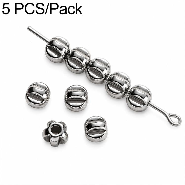 Set di 2 distanziatori e perline in acciaio al titanio antiossidante, accessori fai da te per cinturini per cellulari., Spacer Bead 3 mm, Spacer Bead 4 mm, Spacer Bead 5 mm, Spacer Bead 6 mm, Spacer Bead 8 mm, Flower Spacer Bead 5 mm, Pumpkin Bead 4 mm...