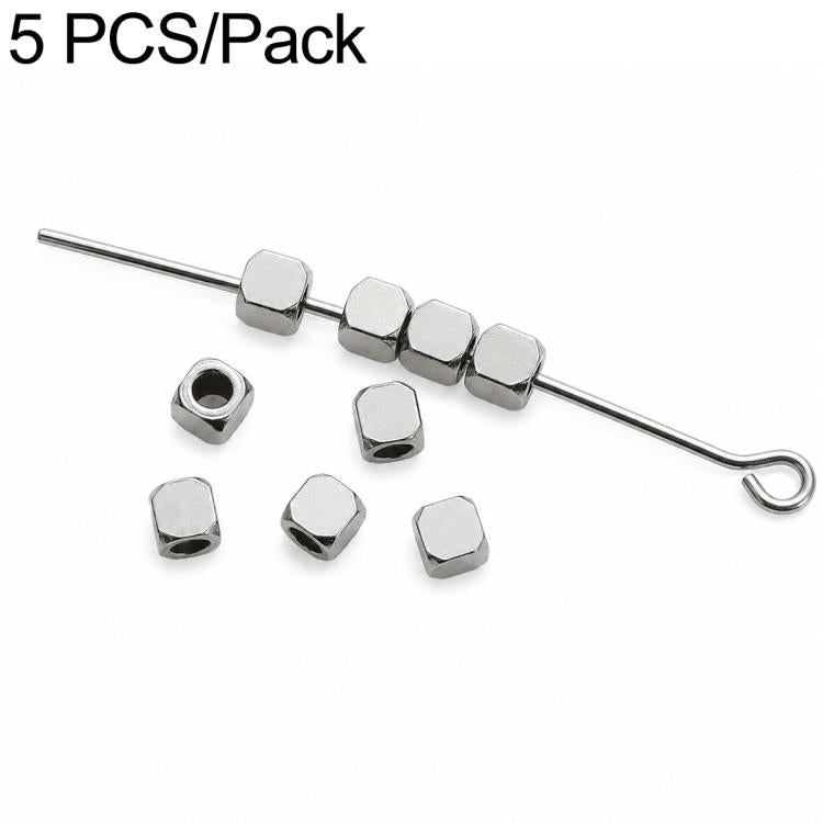 Set di 2 distanziatori e perline in acciaio al titanio antiossidante, accessori fai da te per cinturini per cellulari., Spacer Bead 3 mm, Spacer Bead 4 mm, Spacer Bead 5 mm, Spacer Bead 6 mm, Spacer Bead 8 mm, Flower Spacer Bead 5 mm, Pumpkin Bead 4 mm...