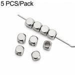 Set di 2 distanziatori e perline in acciaio al titanio antiossidante, accessori fai da te per cinturini per cellulari., Spacer Bead 3 mm, Spacer Bead 4 mm, Spacer Bead 5 mm, Spacer Bead 6 mm, Spacer Bead 8 mm, Flower Spacer Bead 5 mm, Pumpkin Bead 4 mm...