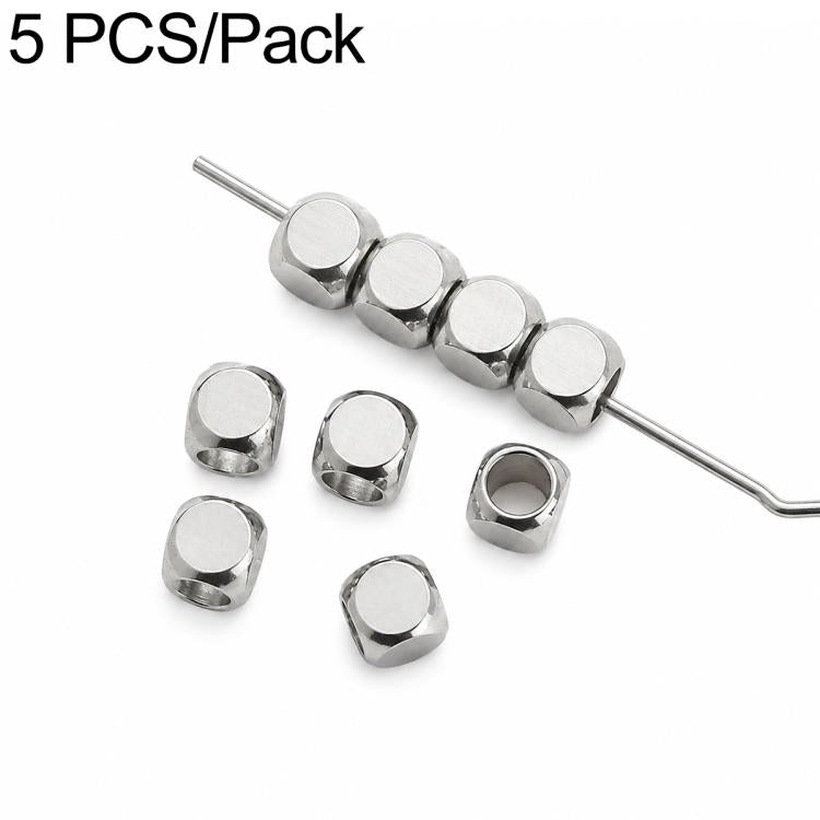 Set di 2 distanziatori e perline in acciaio al titanio antiossidante, accessori fai da te per cinturini per cellulari., Spacer Bead 3 mm, Spacer Bead 4 mm, Spacer Bead 5 mm, Spacer Bead 6 mm, Spacer Bead 8 mm, Flower Spacer Bead 5 mm, Pumpkin Bead 4 mm...