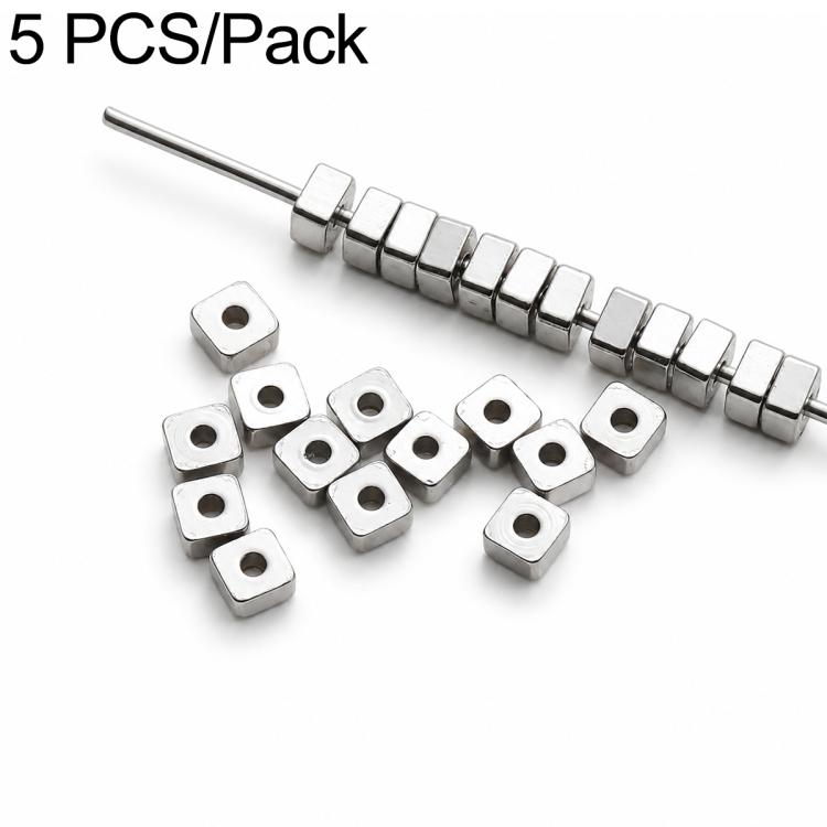 Set di 2 distanziatori e perline in acciaio al titanio antiossidante, accessori fai da te per cinturini per cellulari., Spacer Bead 3 mm, Spacer Bead 4 mm, Spacer Bead 5 mm, Spacer Bead 6 mm, Spacer Bead 8 mm, Flower Spacer Bead 5 mm, Pumpkin Bead 4 mm...