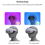 Maschera di ricircolo dell'aria FIIT VR per Meta Quest 3, X3 Max, X3