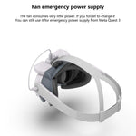 Maschera di ricircolo dell'aria FIIT VR per Meta Quest 3, X3 Max, X3