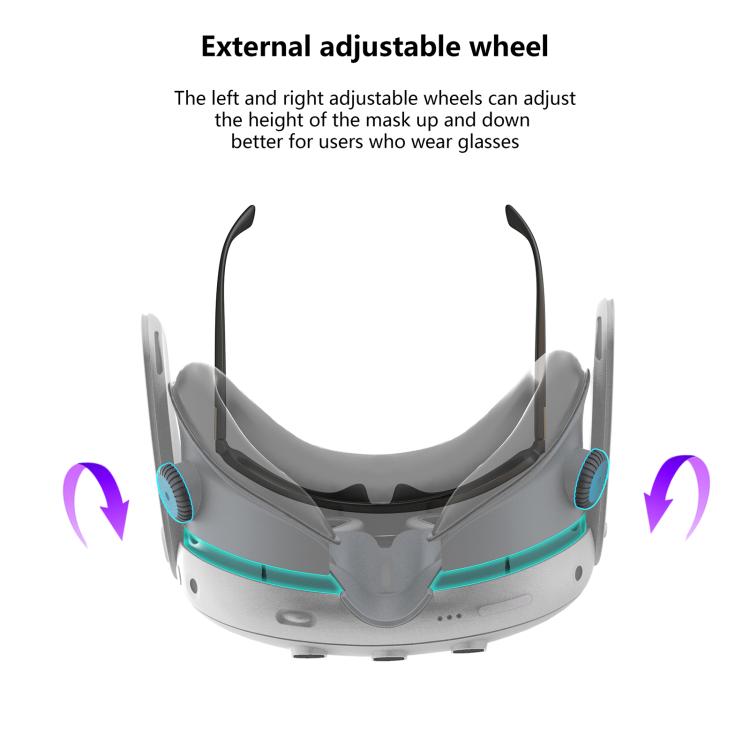 Maschera di ricircolo dell'aria FIIT VR per Meta Quest 3, X3 Max, X3