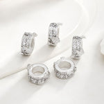 Confezione da 5 perline distanziatrici con foro e zirconi incastonati, placcate in oro, per la creazione di gioielli fai da te., Butterfly Zircon Ring 8.5mm, 4-Leaf Clover Zircon Bead 7mm, Cubic 4-Diamond Bead 6mm, Ripple Round Bead 5mm                ...