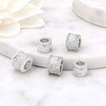 Confezione da 5 perline distanziatrici con foro e zirconi incastonati, placcate in oro, per la creazione di gioielli fai da te., Large Hole Diamond Coin 4.3x9x5.8mm, Zircon Cloud Bead 5.8x7.8x3.35mm, Zircon Spacer Bead 5.6x8.8x4.9mm                    ...
