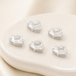 Confezione da 5 perline distanziatrici con foro e zirconi incastonati, placcate in oro, per la creazione di gioielli fai da te., Large Hole Diamond Coin 4.3x9x5.8mm, Zircon Cloud Bead 5.8x7.8x3.35mm, Zircon Spacer Bead 5.6x8.8x4.9mm                    ...