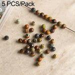 Set di 5 perline sciolte sfaccettate naturali, accessori fai da te per bracciali e collane., Blue Apatite, Pink Opal, Alxa Faceted Round Bead, Grade A Turquoise, Alxa Faceted Cube Bead, Australian Jade, Violet, Blue Apatite Faceted Abacus, Grey Moonsto...