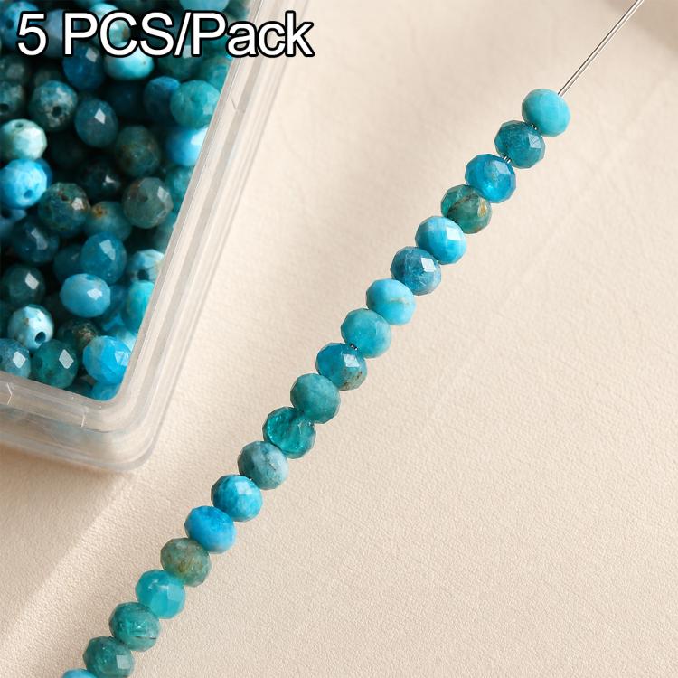 Set di 5 perline sciolte sfaccettate naturali, accessori fai da te per bracciali e collane., Blue Apatite, Pink Opal, Alxa Faceted Round Bead, Grade A Turquoise, Alxa Faceted Cube Bead, Australian Jade, Violet, Blue Apatite Faceted Abacus, Grey Moonsto...