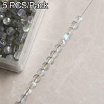Set di 5 perline sciolte sfaccettate naturali, accessori fai da te per bracciali e collane., Blue Apatite, Pink Opal, Alxa Faceted Round Bead, Grade A Turquoise, Alxa Faceted Cube Bead, Australian Jade, Violet, Blue Apatite Faceted Abacus, Grey Moonsto...
