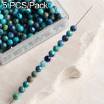 Set di 5 perline sciolte sfaccettate naturali, accessori fai da te per bracciali e collane., Blue Apatite, Pink Opal, Alxa Faceted Round Bead, Grade A Turquoise, Alxa Faceted Cube Bead, Australian Jade, Violet, Blue Apatite Faceted Abacus, Grey Moonsto...