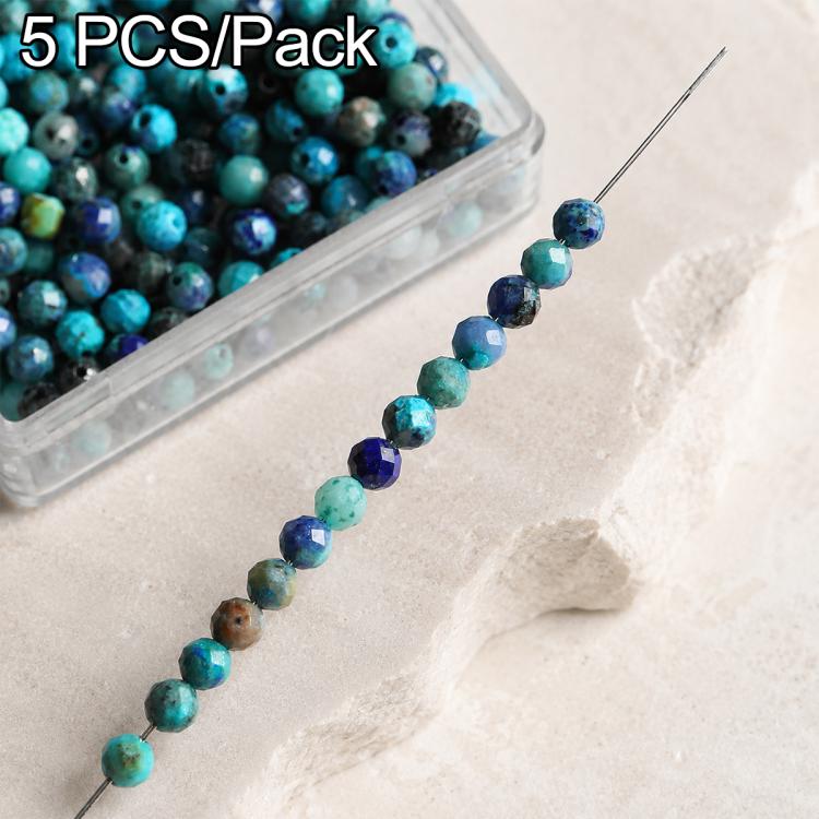 Set di 5 perline sciolte sfaccettate naturali, accessori fai da te per bracciali e collane., Blue Apatite, Pink Opal, Alxa Faceted Round Bead, Grade A Turquoise, Alxa Faceted Cube Bead, Australian Jade, Violet, Blue Apatite Faceted Abacus, Grey Moonsto...