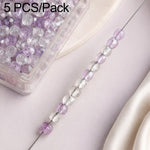 Set di 5 perline sciolte sfaccettate naturali, accessori fai da te per bracciali e collane., Blue Apatite, Pink Opal, Alxa Faceted Round Bead, Grade A Turquoise, Alxa Faceted Cube Bead, Australian Jade, Violet, Blue Apatite Faceted Abacus, Grey Moonsto...