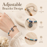 Set di 5 perline sciolte sfaccettate naturali, accessori fai da te per bracciali e collane., Blue Apatite, Pink Opal, Alxa Faceted Round Bead, Grade A Turquoise, Alxa Faceted Cube Bead, Australian Jade, Violet, Blue Apatite Faceted Abacus, Grey Moonsto...