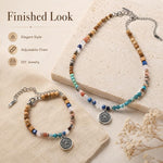 Set di 5 perline sciolte sfaccettate naturali, accessori fai da te per bracciali e collane., Blue Apatite, Pink Opal, Alxa Faceted Round Bead, Grade A Turquoise, Alxa Faceted Cube Bead, Australian Jade, Violet, Blue Apatite Faceted Abacus, Grey Moonsto...