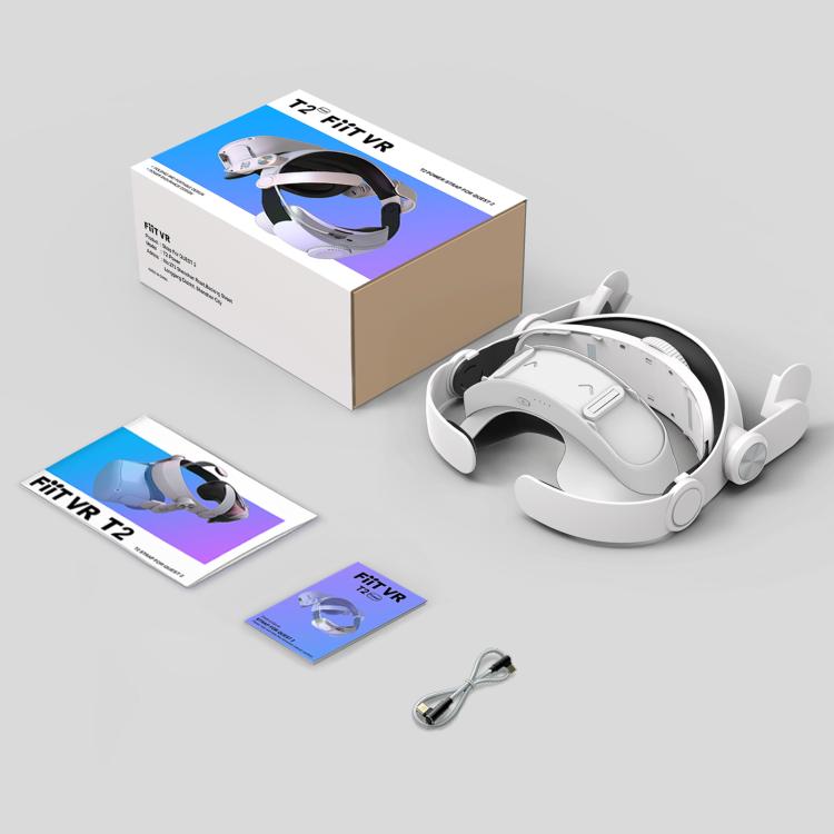 Fascia per la testa FIIT VR T2 con batteria di alimentazione per Meta Quest 2, FIIT VR T2 Power