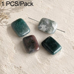 Accessori fai da te con perline naturali per bracciali e collane, Large Picture Jasper Bead, Large Red Agate Bead, Large Blue Lace Stone Bead, Large Tiger Eye Stone Bead, Large Spotted Stone Bead, Large Bloodstone Bead, Large Moss Agate Bead           ...