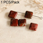 Accessori fai da te con perline naturali per bracciali e collane, Large Picture Jasper Bead, Large Red Agate Bead, Large Blue Lace Stone Bead, Large Tiger Eye Stone Bead, Large Spotted Stone Bead, Large Bloodstone Bead, Large Moss Agate Bead           ...