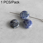 Accessori fai da te con perline naturali per bracciali e collane, Large Picture Jasper Bead, Large Red Agate Bead, Large Blue Lace Stone Bead, Large Tiger Eye Stone Bead, Large Spotted Stone Bead, Large Bloodstone Bead, Large Moss Agate Bead           ...