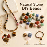Set da 10 perline naturali sciolte, accessori fai da te per bracciali e collane