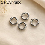 Set di 5 distanziatori e perline vintage in argento resistenti all'ossidazione, accessori fai da te, Twisted Bead, Auspicious Cloud Spacer, Textured Saucer Bead, Irregular Shape Bead, Small Bead, Irregular Saucer Bead, Circle Bead, Coin Bead           ...