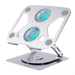 Supporto per laptop regolabile in acciaio con doppia ventola R-JUST HZ48