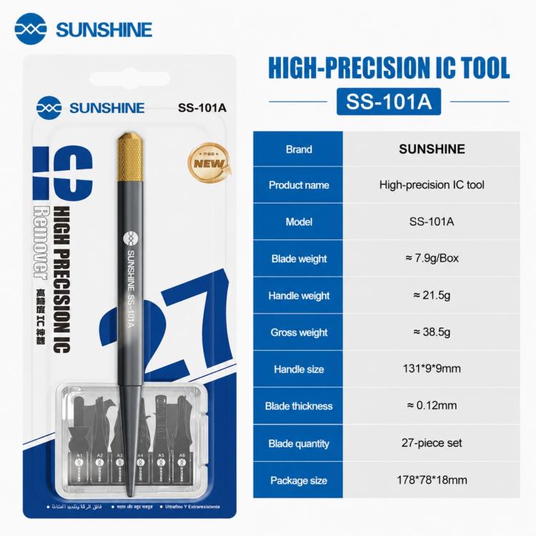 Set di lame di precisione SUNSHINE SS-101A per la riparazione di circuiti integrati