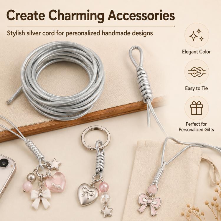 Filo in ecopelle PU versatile da 3 mm per accessori fai da te e perline