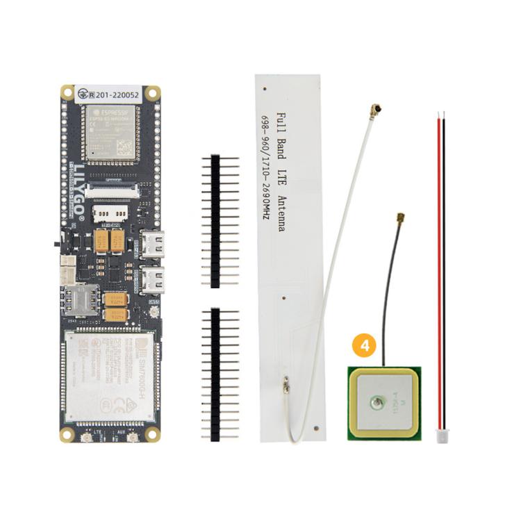 Modulo di sviluppo per comunicazioni wireless LILYGO, T-A7670G-S3 GPS L76K, T-A7670G-S3 No-GPS, T-SIM7670G-S3 SIM-GPS, T-SIM7670G-S3 GPS, T-A7670E-S3 SIM-GPS, T-A7670E-S3 No-GPS, T-A7670SA-S3 SIM-GPS, T-A7670SA-S3 No-GPS