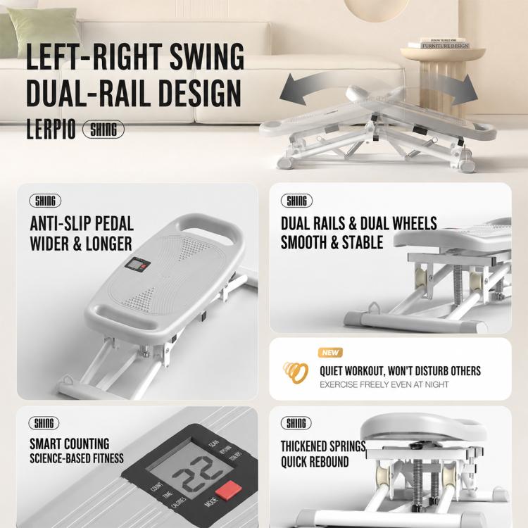 Stepper 2 in 1 per il fitness domestico