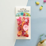 60 g/confezione Bottoni rotondi in resina colorati di varie dimensioni Kit per lavoretti fai da te per bambini, 100-200 pezzi/confezione, Round