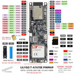 Modulo di comunicazione wireless LILYGO T-A7670E ESP32 senza GPS, T-A7670E