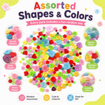 120 g/confezione Bottoni in resina rotondi, irregolari, colorati, di varie dimensioni, kit fai da te per bambini, 150-200 pezzi/confezione