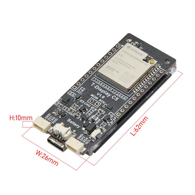 Modulo LILYGO T-Display-C5 con MCU ESP32-C5, supporta Wi-Fi6, BLE5 e display LCD BMU., T-Display-C5