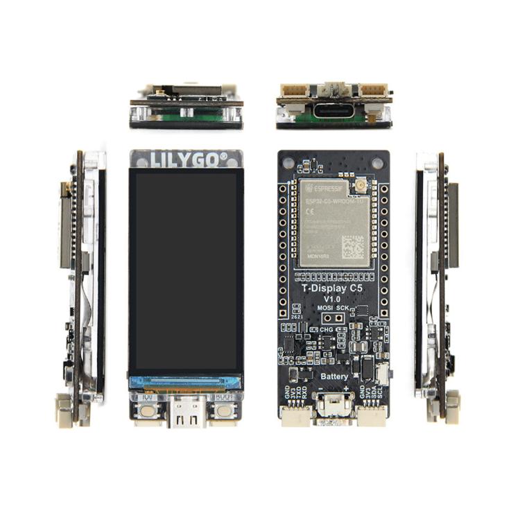 Modulo LILYGO T-Display-C5 con MCU ESP32-C5, supporta Wi-Fi6, BLE5 e display LCD BMU., T-Display-C5