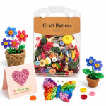 Kit per lavori creativi fai da te con bottoni rotondi in resina colorati di varie dimensioni, 175 g/confezione, 250-400 pezzi/confezione