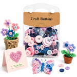 Kit per lavori creativi fai da te con bottoni rotondi in resina colorati di varie dimensioni, 175 g/confezione, 250-400 pezzi/confezione