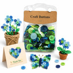 Kit per lavori creativi fai da te con bottoni rotondi in resina colorati di varie dimensioni, 175 g/confezione, 250-400 pezzi/confezione
