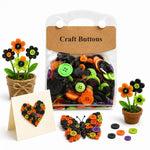 Kit per lavori creativi fai da te con bottoni rotondi in resina colorati di varie dimensioni, 175 g/confezione, 250-400 pezzi/confezione