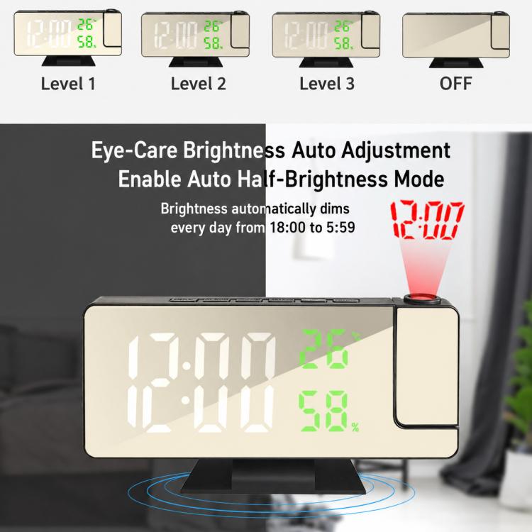 Orologio elettronico multifunzione con schermo LED a proiezione DS-3718LW