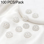 Confezione da 100 pezzi di copriperline a forma di fiore cavo placcati in oro, distanziatori per la creazione di gioielli fai da te., 6-Petal Point Cap 8mm, 6-Petal Flower Cap 9mm, Copper Coin Bead Cap 8mm Hole 2.4mm, Copper Coin Bead Cap 10mm Hole 3mm...