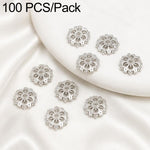 Confezione da 100 pezzi di copriperline a forma di fiore cavo placcati in oro, distanziatori per la creazione di gioielli fai da te., 6-Petal Point Cap 8mm, 6-Petal Flower Cap 9mm, Copper Coin Bead Cap 8mm Hole 2.4mm, Copper Coin Bead Cap 10mm Hole 3mm...