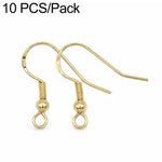 Confezione da 10 ganci per orecchini in argento sterling S925, semilavorati, ideali per la creazione di gioielli fai da te., Hooks, Bead Spring Large Hooks
