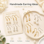 Confezione da 10 ganci per orecchini in argento sterling S925, semilavorati, ideali per la creazione di gioielli fai da te., Hooks, Bead Spring Large Hooks